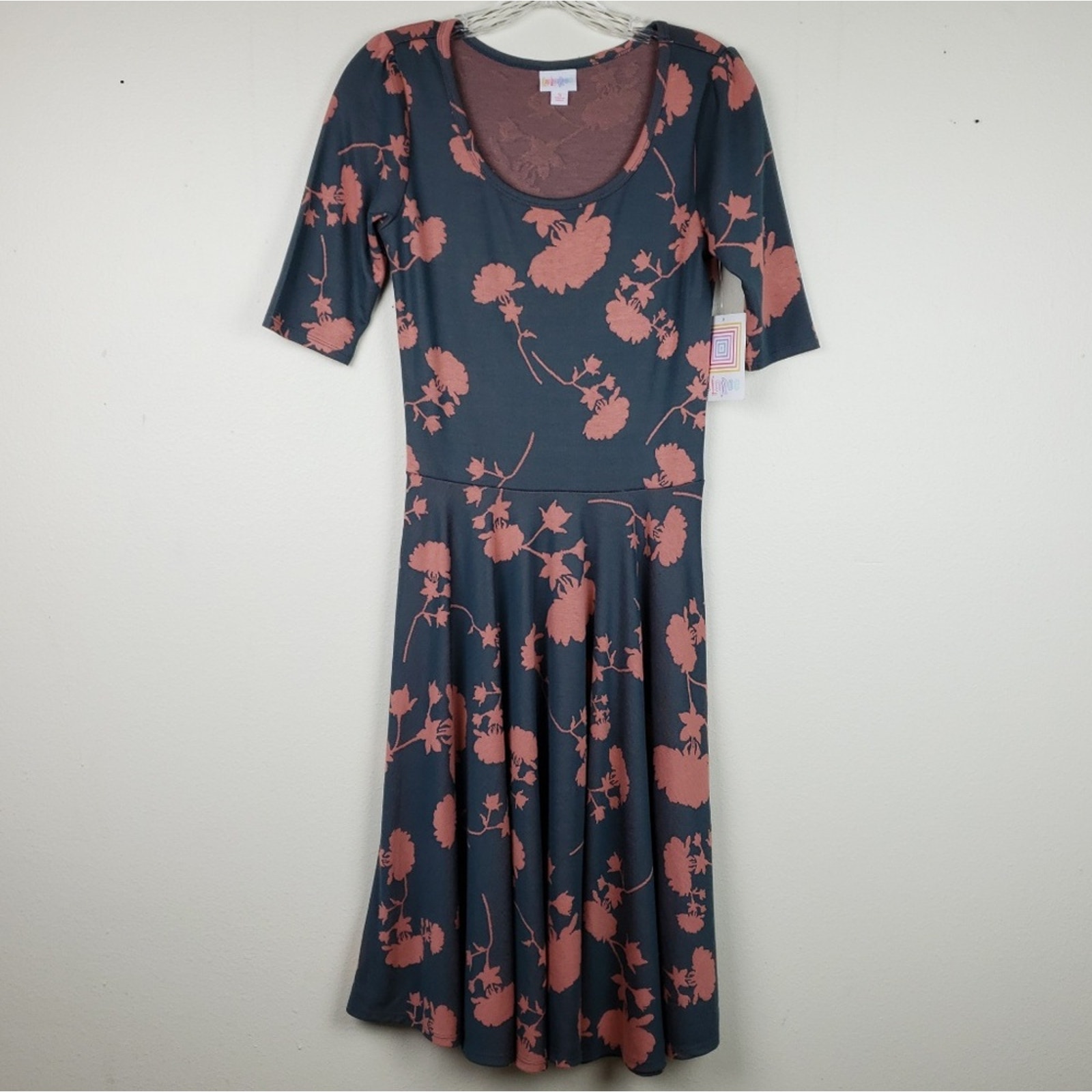 Lularoe | Pinkish/Peach Florals Nicole Dress